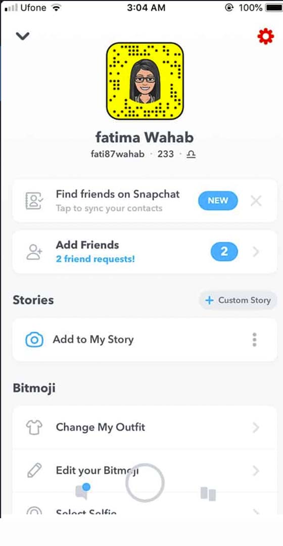 Mengatur pelacakan profil Snapchat